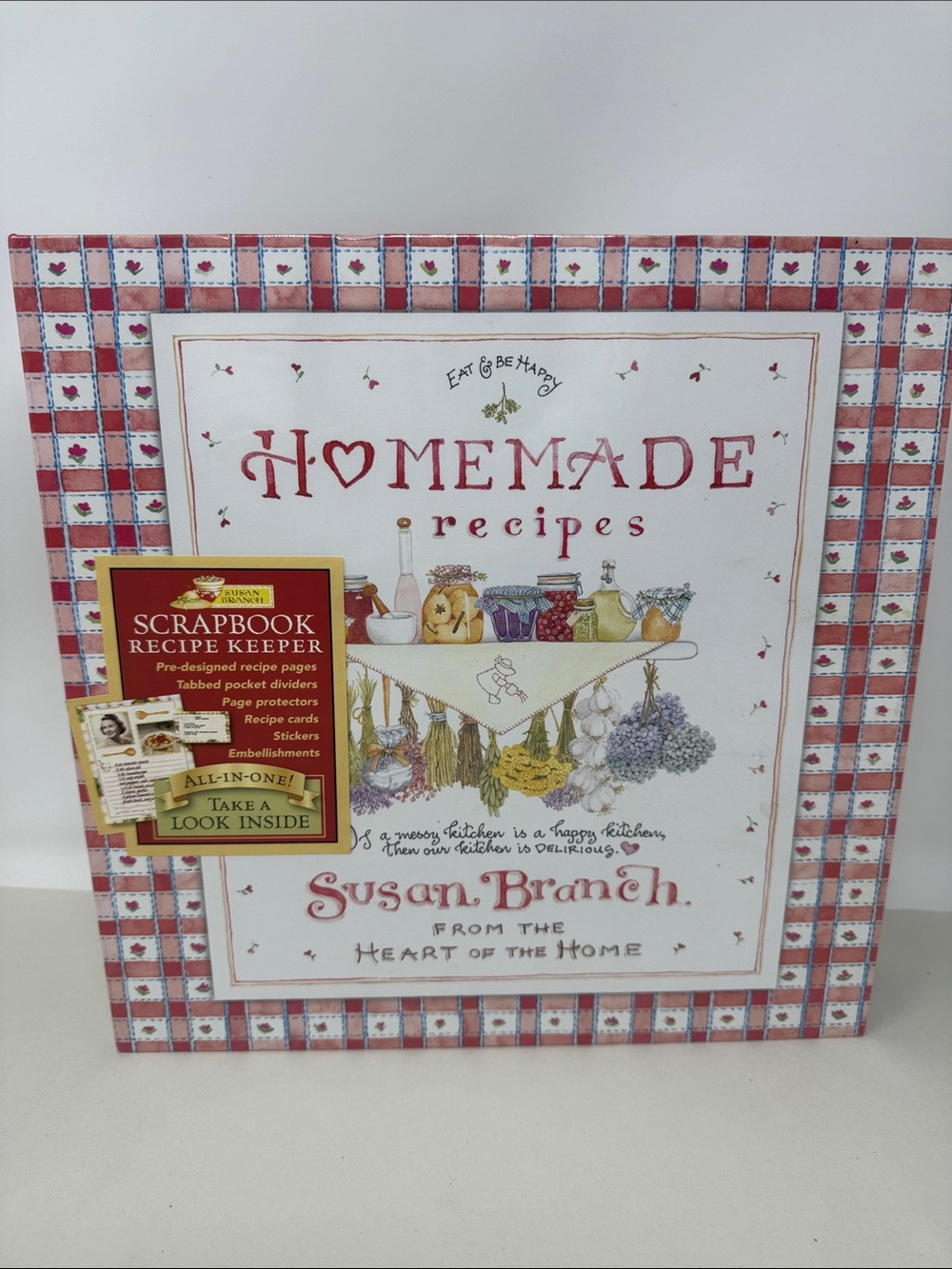 SUSAN BRANCH SCRAPBOOK RECIPE BINDER BOOK CARDS STICKERS PROTECTORS TAB DIVIDERS
